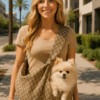 LuxePup™ Signature Sling – Designer Hands-Free Pet Carrier